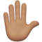 Raised Hand - Medium emoji on Apple